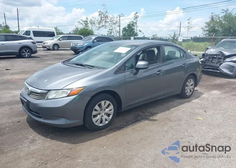 2012 Honda Civic Lx z USA, uszkodzony, nr VIN 19XFB2F58CE062826